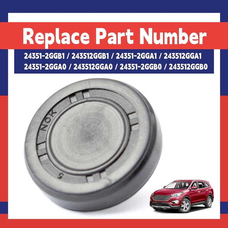 Dusledel 24351-2GGA1 Engine Camshaft Intake Plug Replacement for Hyundai Azera Grandeur Sonata Santa Fe Sport, Replacement for Kia Optima Sorento Sportage 2015-2019 Replace 24351-2GGB1 24351-2GGA0 24351-2GGB0 - Image 4